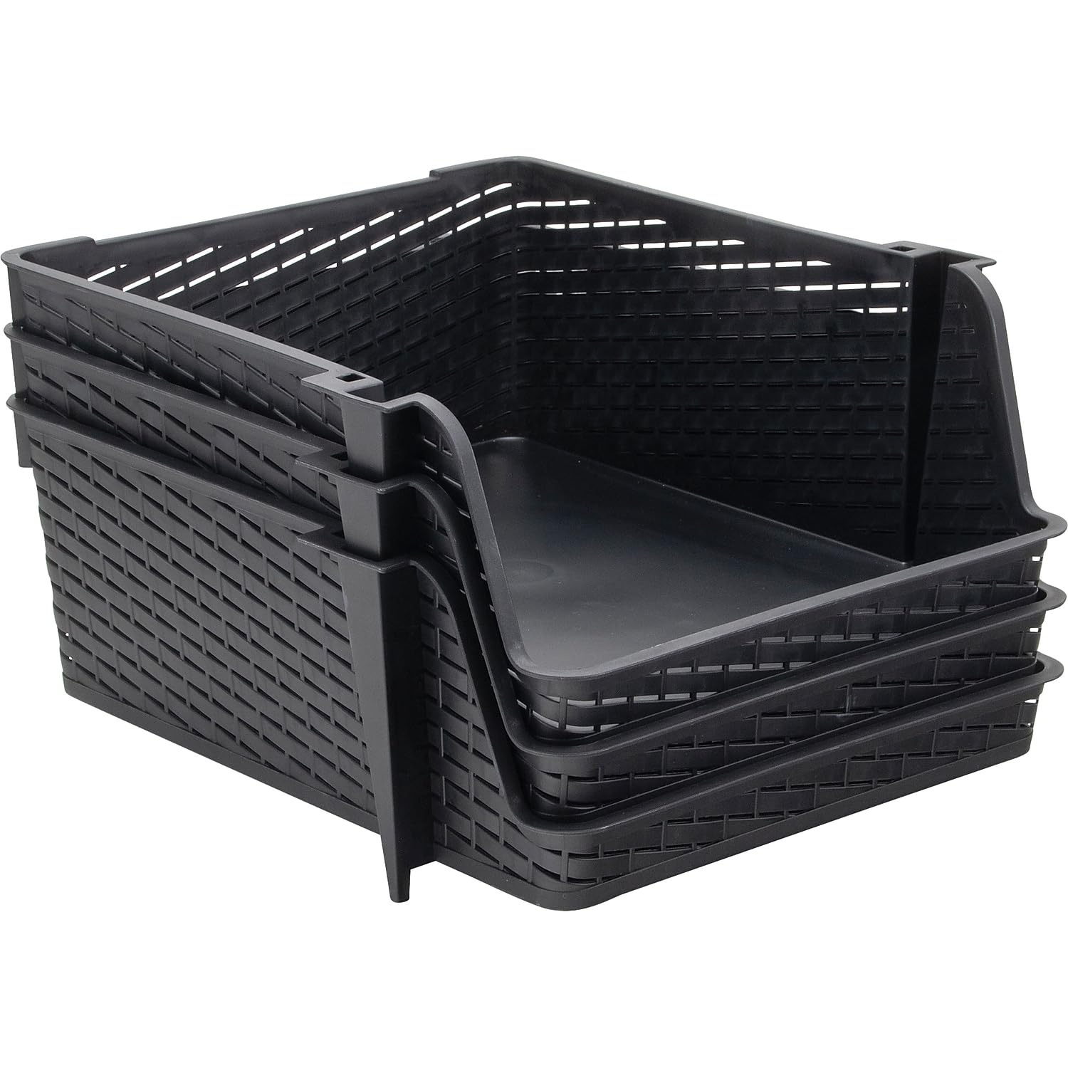 Amazon.com - Advantus Nest and Stack Open Lid Storage Bin