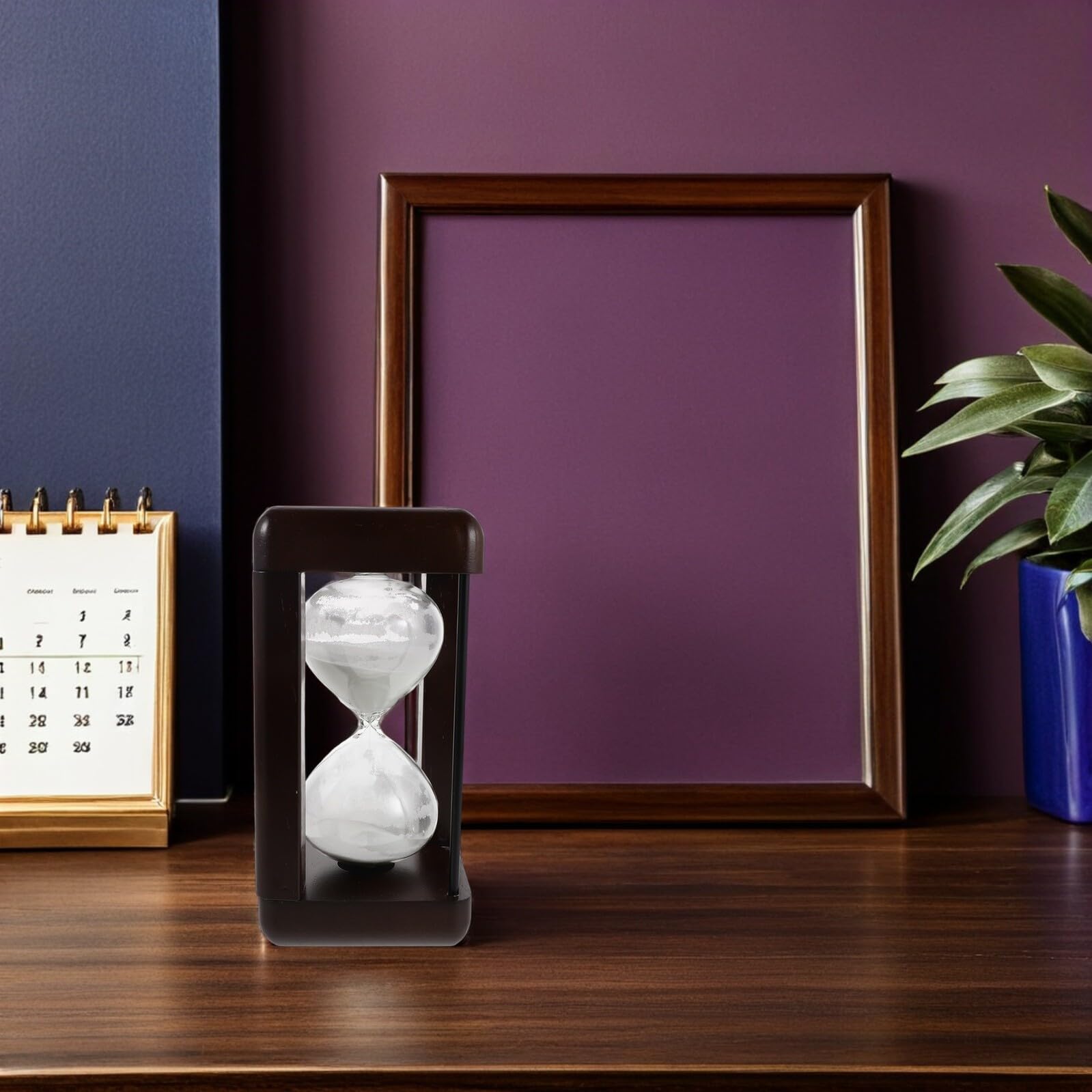 SEWACC Temporizador de Reloj de Arena de Vidrio Elegante para Cocina y Oficina Diseño Vintage y Seguimiento Preciso
