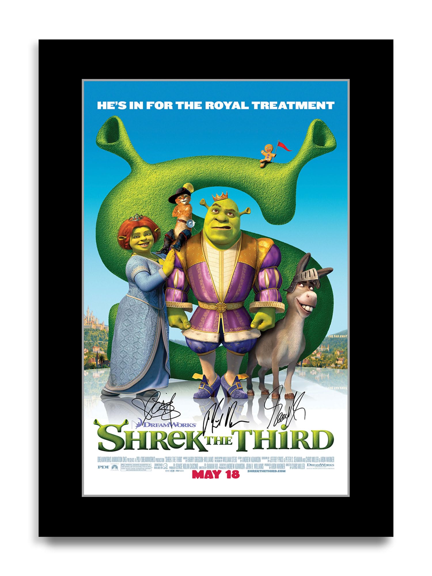 HWC Trading Shrek : the Third Gifts Printed Poster Signed Autograph Picture for Movie Memorabilia Fans (ID-003702) - A4 Print Only