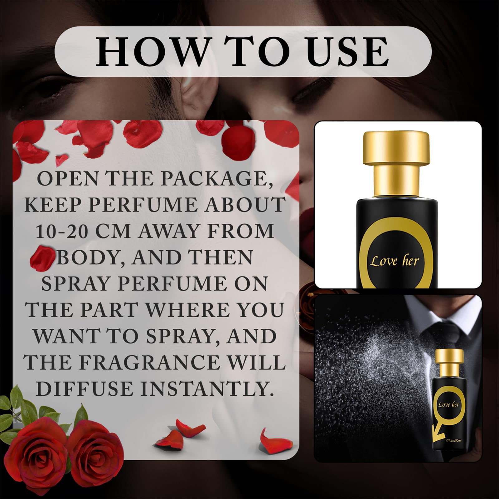 Pheromone - Profumo da uomo, 50 ml, profumo da uomo, profumo di feromone, profumo con feromoni