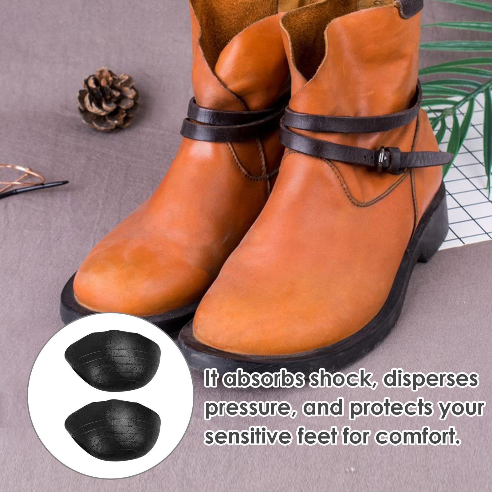 Inserciones para los dedos de los pies para zapatos demasiado grandes,Relleno de zapatos para los dedos de los pies | 1 par de inserciones suaves para zapatos de protección de los dedos | Plantillas p