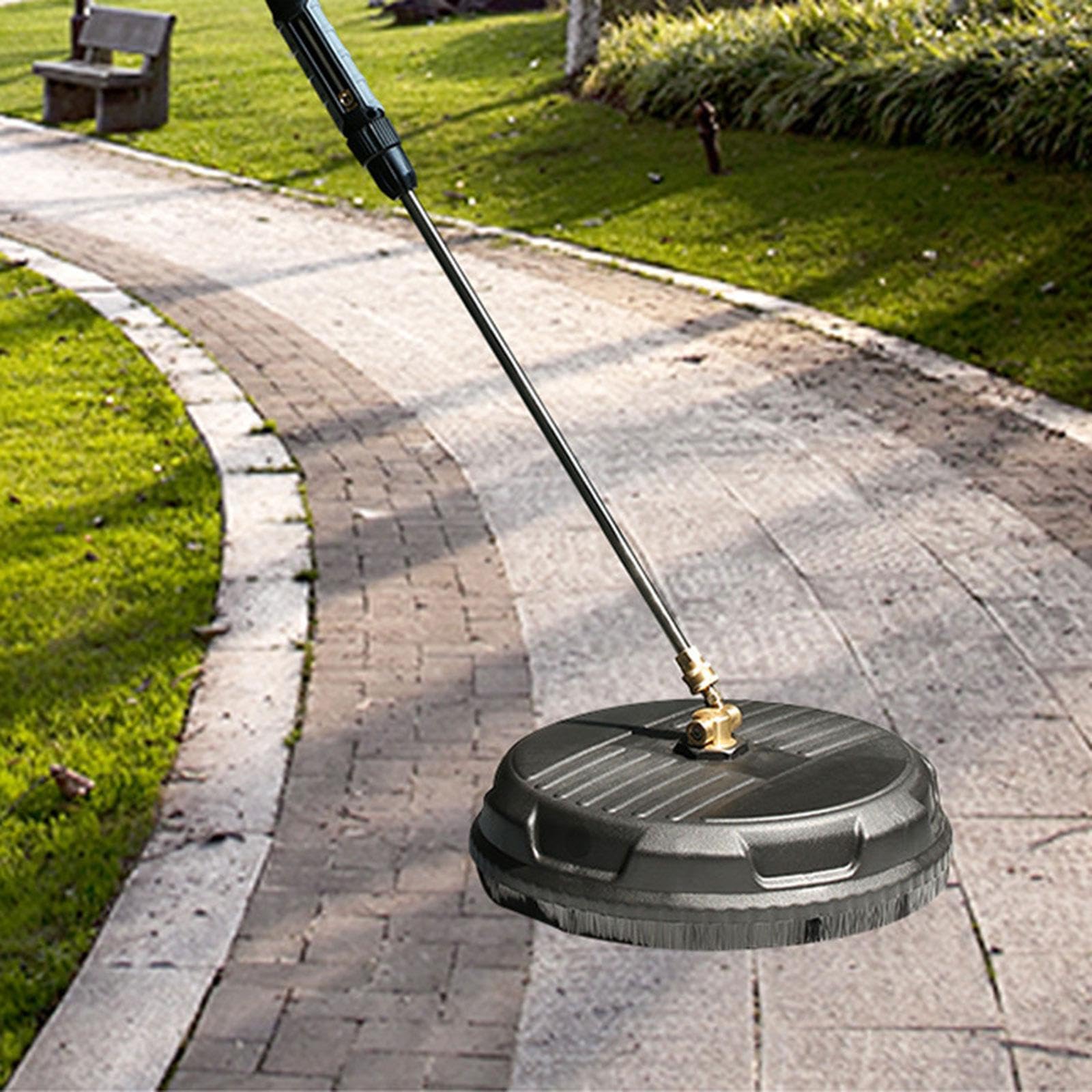Nettoyeur Haute Pression à Plat pour allées, terrasses et Taches tenaces, et prévient efficacement Les Projections d'eau à Haute Pression. Nettoyeur de sols Rotation Vitesse pour Un