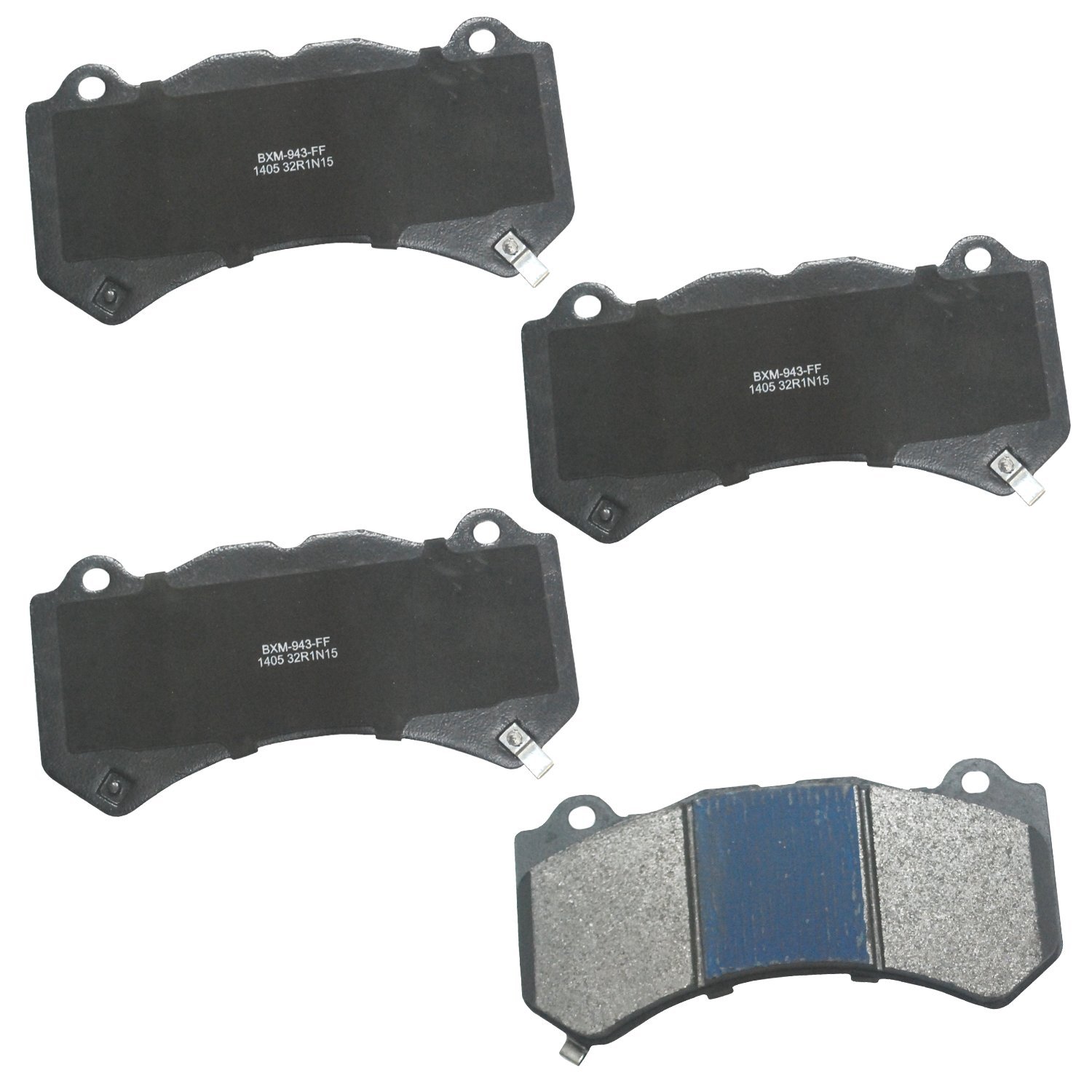 Bendix Premium SBM1405 Semi-Metallic Front Brake Pads for Select Models Cadillac ATS, CTS, Chevrolet Camaro, Corvette, Dodge Challenger, Charger, Durango, Jeep Grand Cherokee, Rivian R1S, R1T
