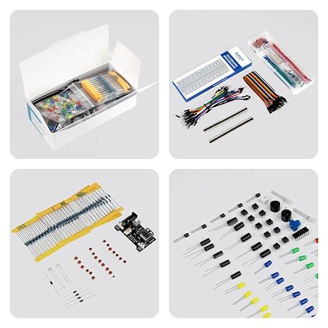 ELEGOO Upgraded Electronics Fun Kit w/Power Supply Compatible with Arduino