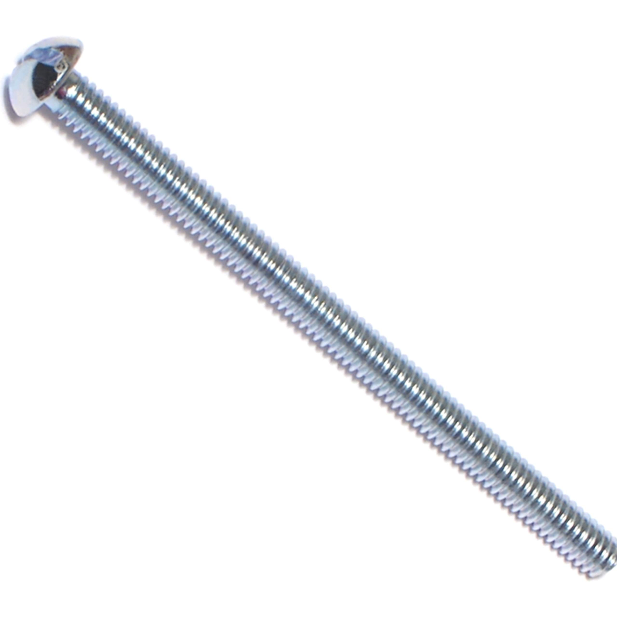 10-32 x 4 Slotted Machine Screws - Zinc Plated -7