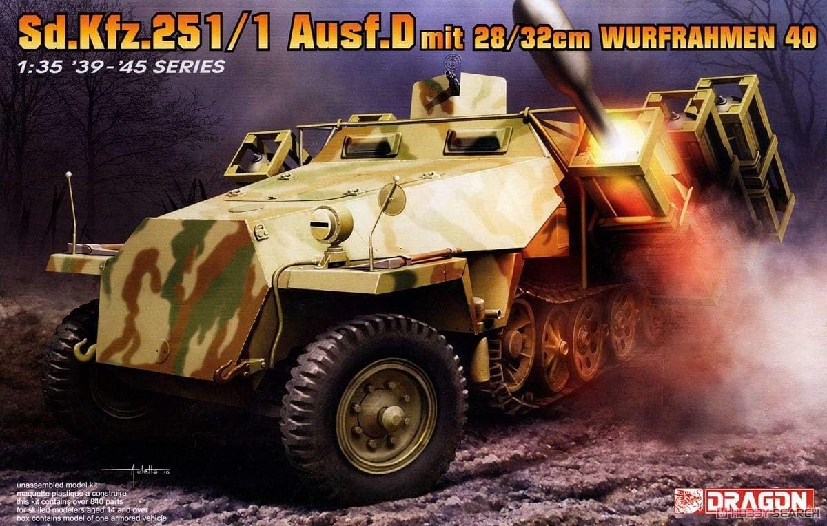 Amazon.com: Dragon Models 1/35 Sd.Kfz.251 Ausf.D with 28/32cm