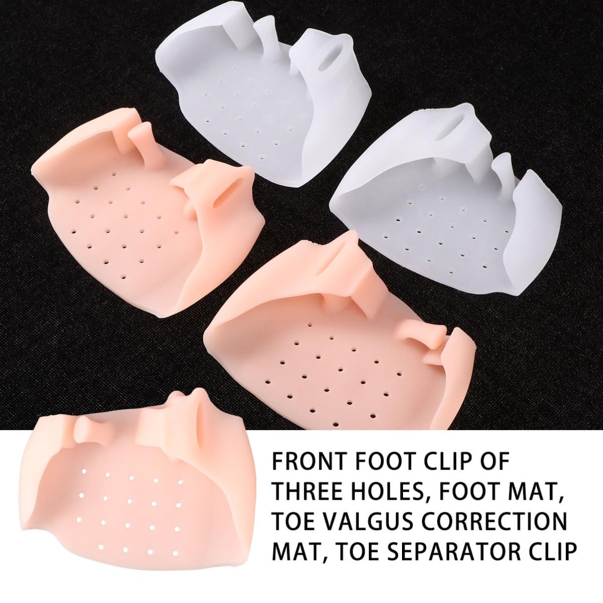 SHERCHPRY 2 Pairs Bunion Correctors Hallux Separators for Foot Relief Foot Care Supplies for Men Women Comfortable Orthotic Cushions for Bent Toes
