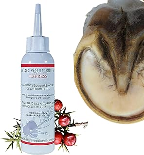 Frog Equilibrium Express - Soin Naturel réparateur et Protecteur des fourchettes pour Cheval - Retour Rapide à l'état physiologique (125 ML)