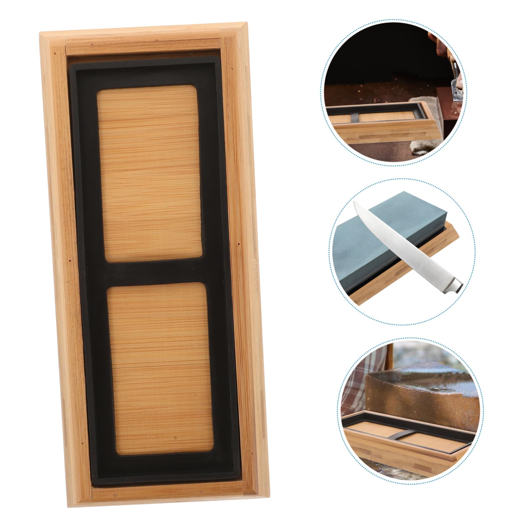 UKCOCO 5ensembles Support Antidérapant Pour Pierre à Aiguiser Base Stable Pour Affûtage De Couteaux Et Ustensiles De Cuisine Accessoire Pratique Pour Maison