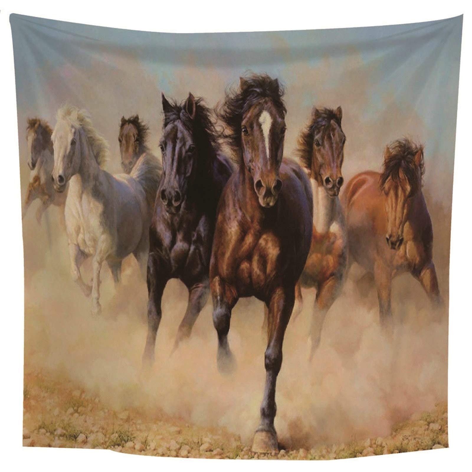 3D Photo Murale Dream Art Animal Cheval Fleur De Prunier Papier Peint,pour Salon Chambre Murales Decor 350x 250cm Peinture Murale - Bricolage