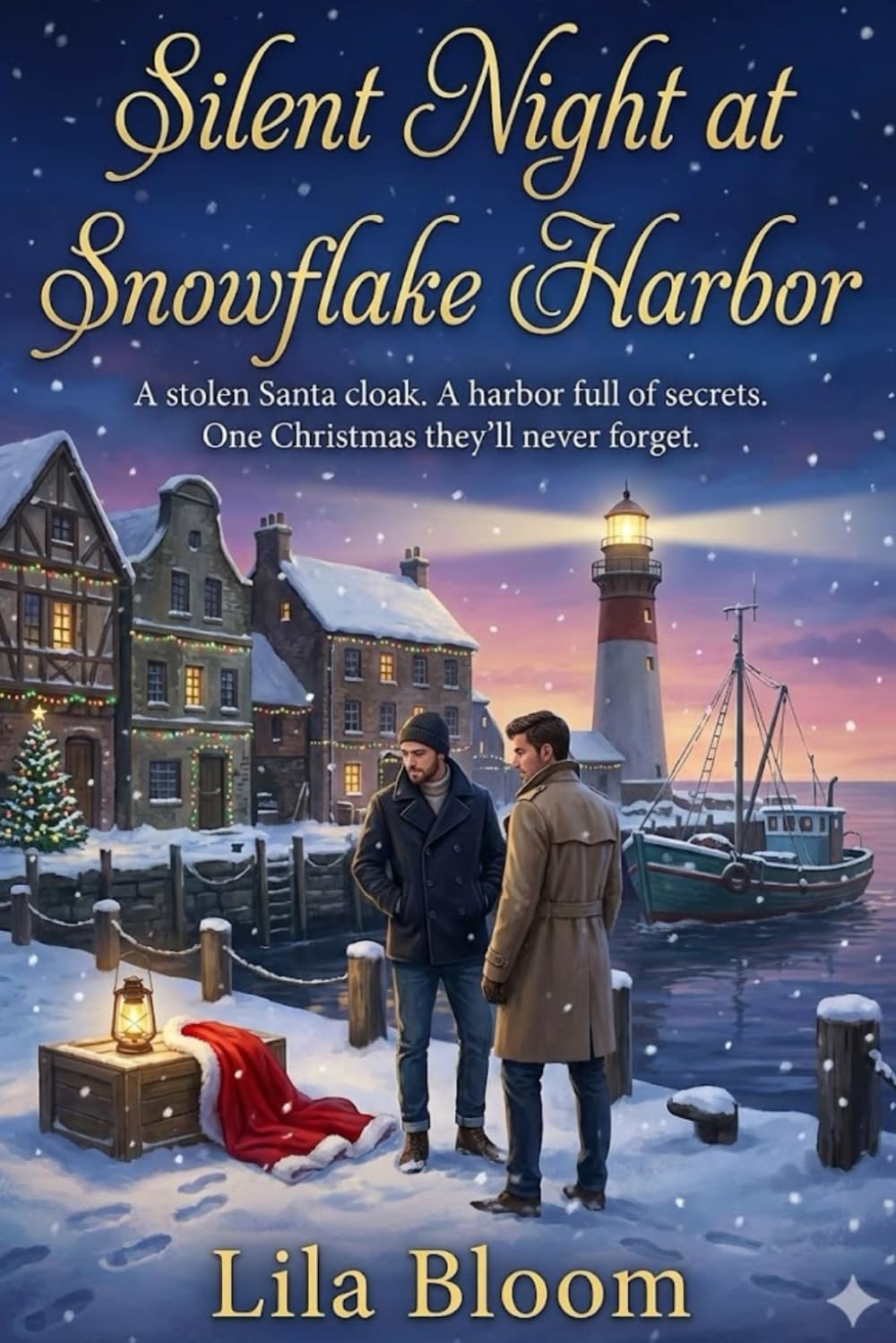 Silent Night at Snowflake Harbor: A Stolen Santa Cloak. A Harbor Full of Secrets. One Christmas They’ll Never Forget.: (A Small-Town MM Christmas Murder Mystery Romance)