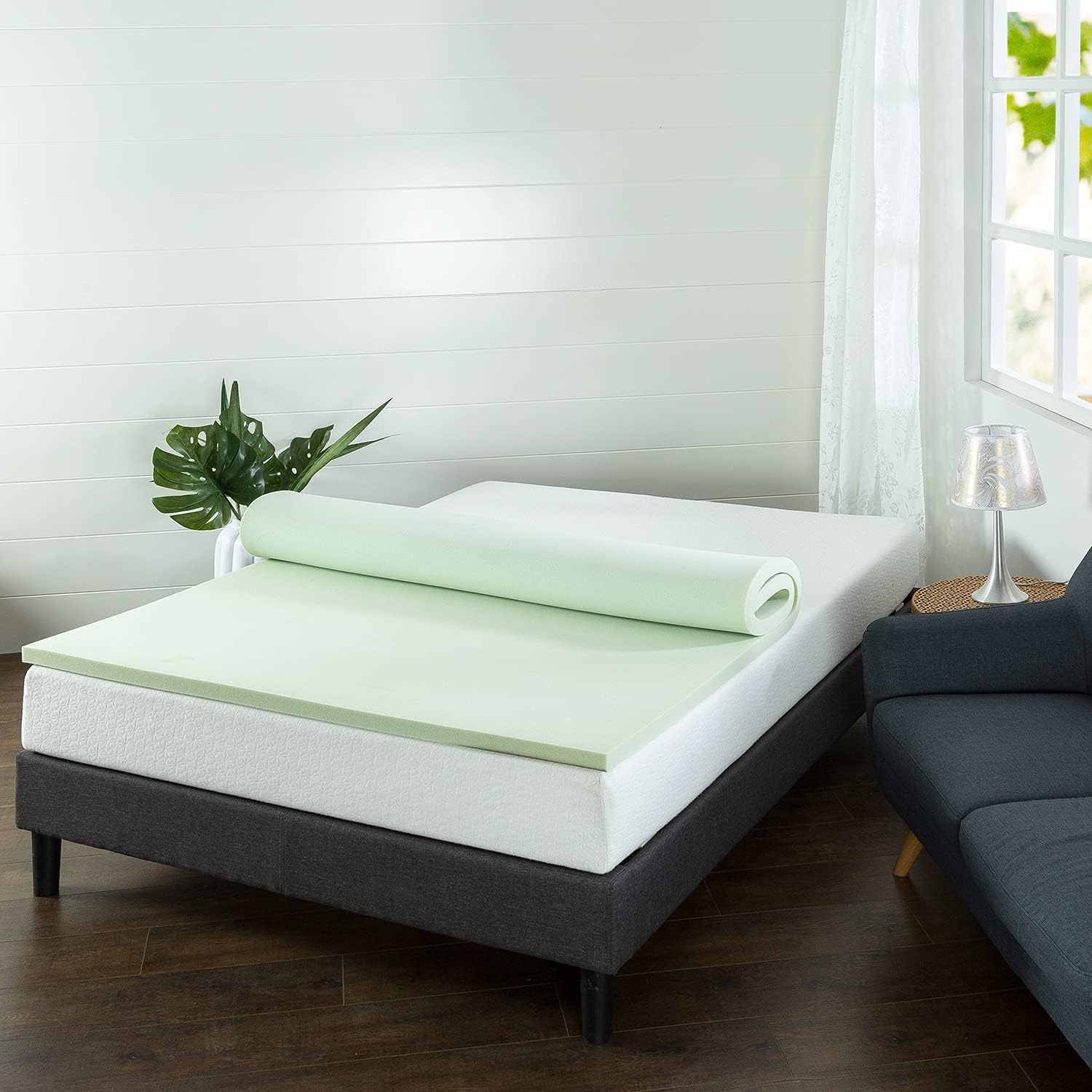 Top Brands ZINUS 1.5 Inch Green Tea Memory Foam Mattress Topper / Pressure-Relieving Layers / CertiPUR-US Certified, King 50% Off Discount ZINUS 1.5 Inch Green Tea Memory Foam Mattress Topper / Pressure-Relieving Layers / CertiPUR-US Certified, King