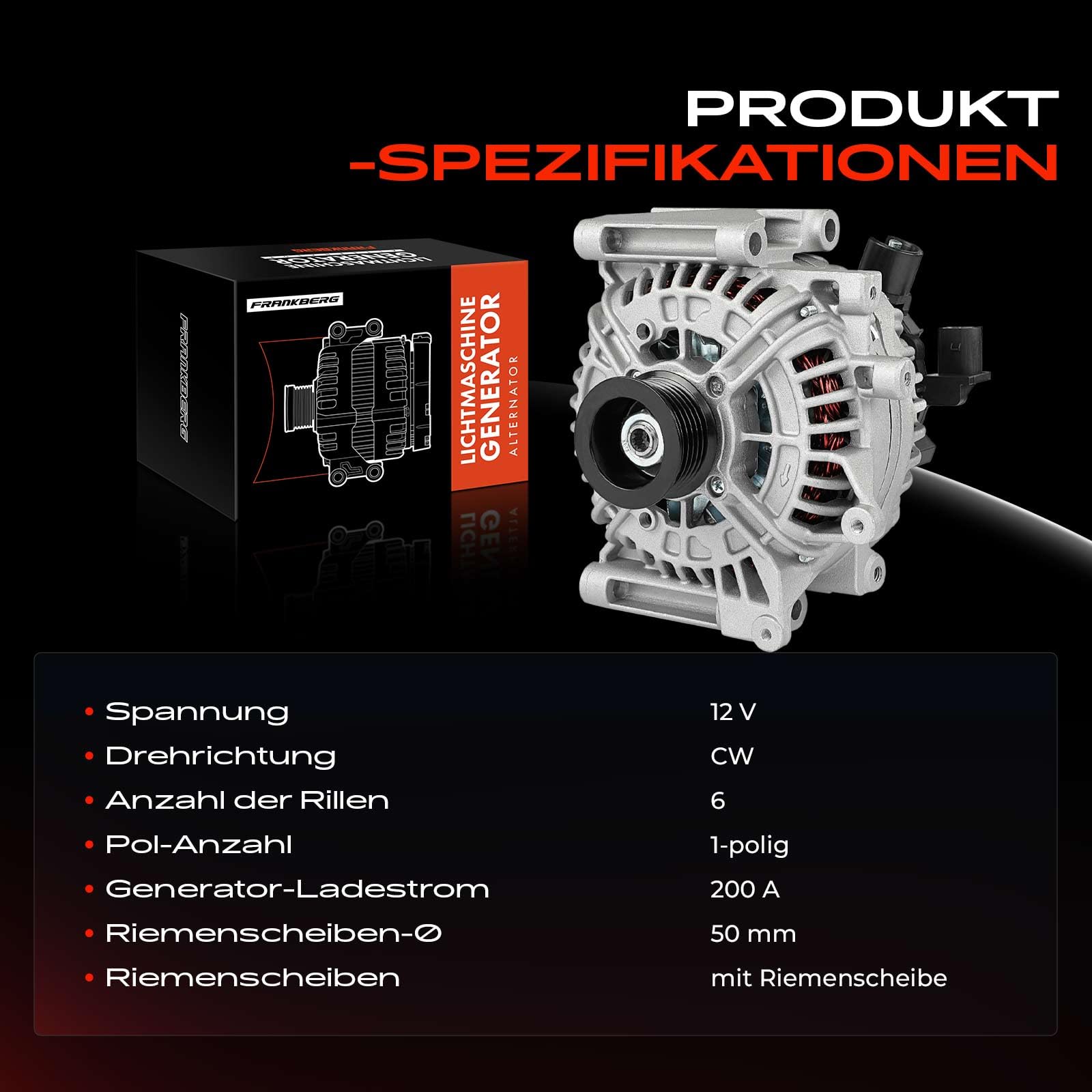 Frankberg Lichtmaschine 0124625002