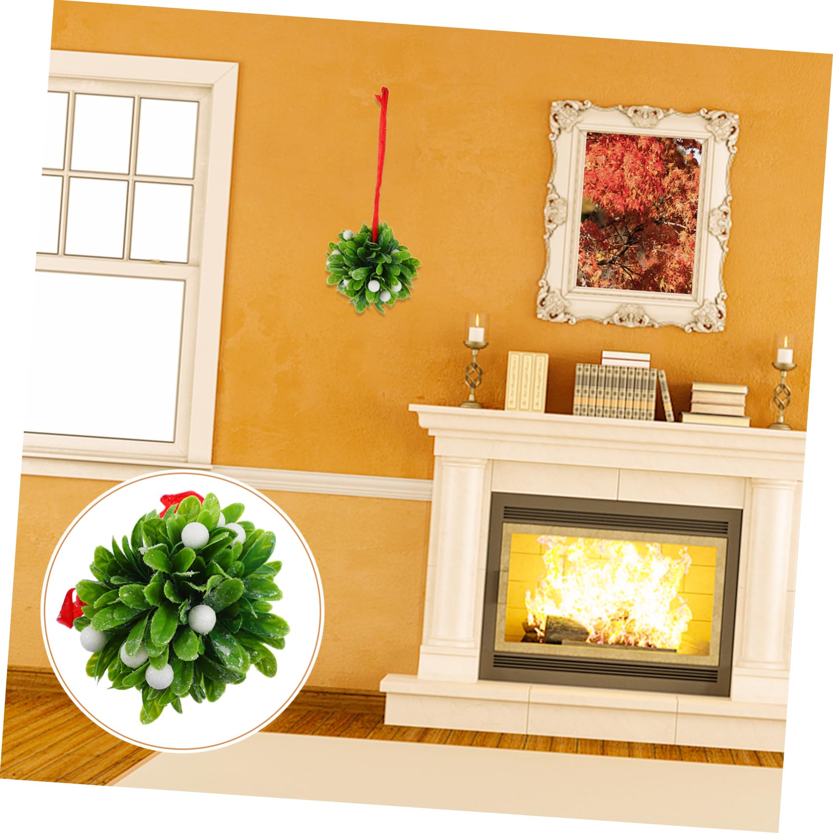 TOPBATHY 3stücke Künstliche Hängende Blumen Kugel Dekoration Für Weihnachten Hochzeiten Partys Lebensnahe Pflanzenkugel Mit Zufälliger Farbwahl Schleife Für Innen Und Außenräume