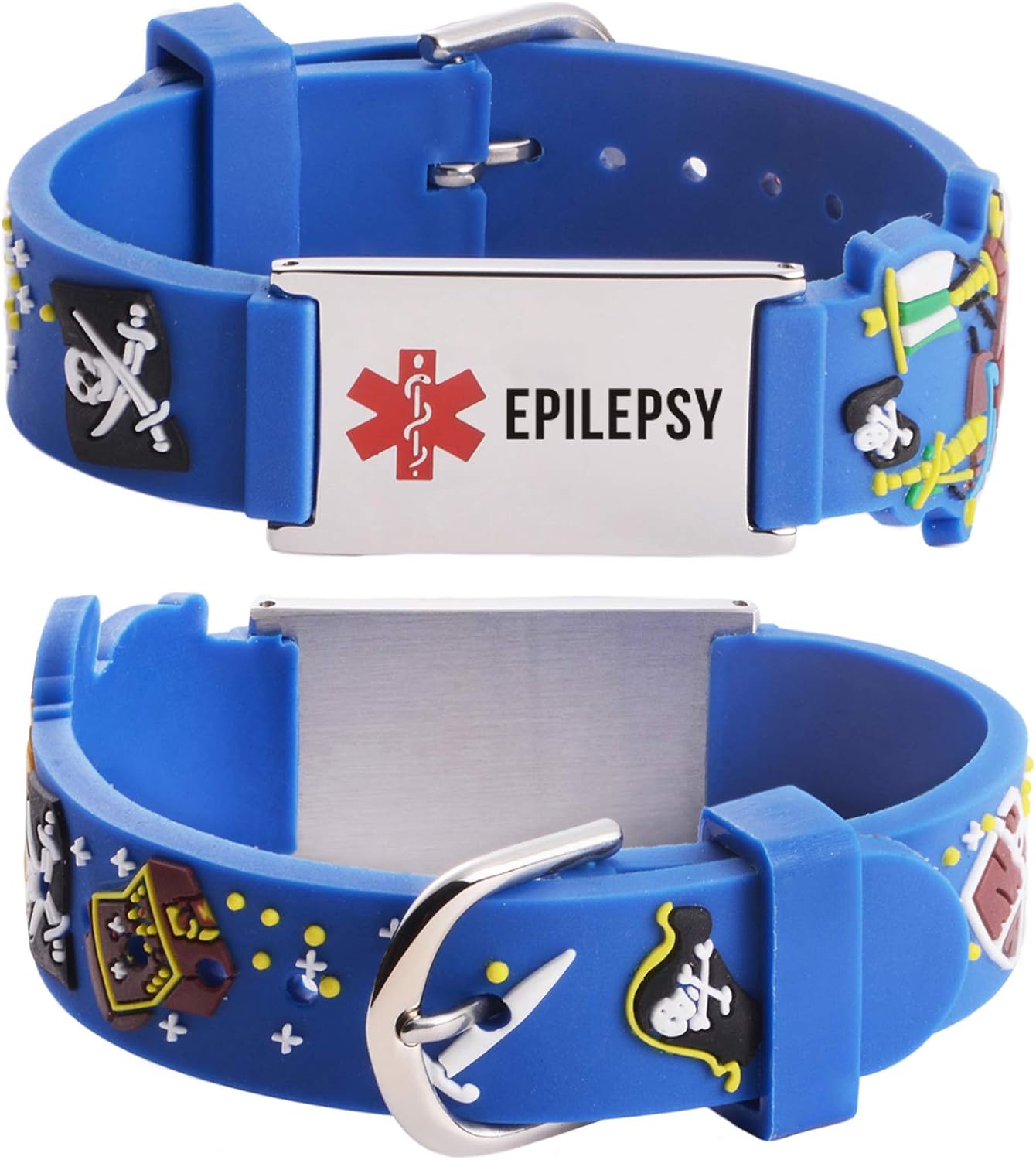 LinnaLove Cartoon Medical Alert id Epilepsy Bracelets Parents Gift to Son, Daughter, Brother, Sister-Pink Little Sheep: Clothing, Shoes & Jewelry