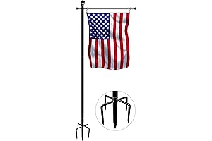 10-Foot Freestanding Vertical Flag Pole for Premium Display