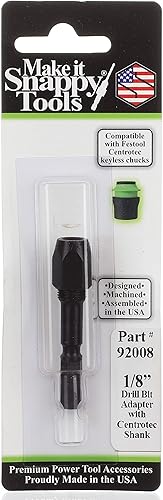 Miniatura 10 de Make it Snappy Tools - Adaptador de broca de 38 pulgadas, compatible con portabrocas Festool Centrotec #92024