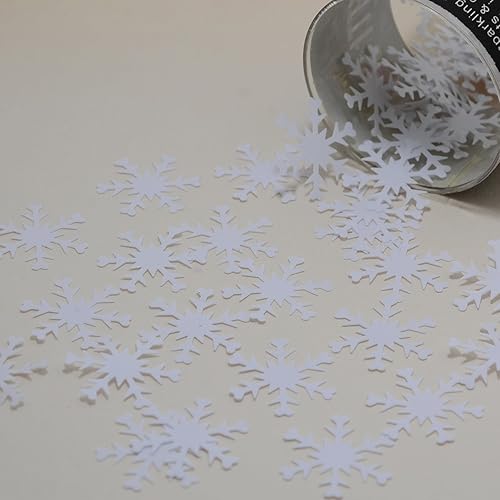 Confeti Copo de nieve blanco - 2 bolsas de media onza (1 oz) #8542 Q01