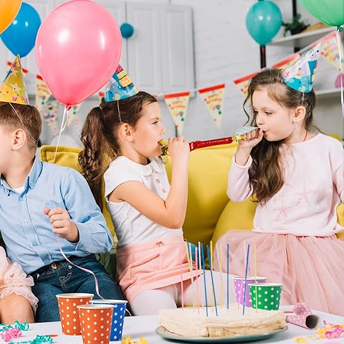Miniatura 8 de Paquete de 500 vasos de papel de 5 onzas vasos desechables de papel multicolor vasos de enjuague bucal pequeños vasos de bebida fría para fiestas