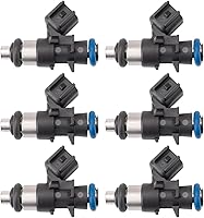 TRQ 6-Piece Fuel Injector Set for Chrysler 300, Dodge Charger Challenger, Jeep Wrangler, Ram 1500 V6 3.6L 2011-2019