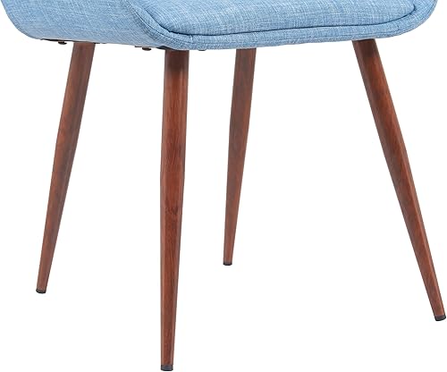 Miniatura 34 de Armen Living Silla de comedor Panda en tela gris y acabado de madera de nogal, 25 pulgadas de profundidad x 20 pulgadas de ancho x 31 pulgadas de