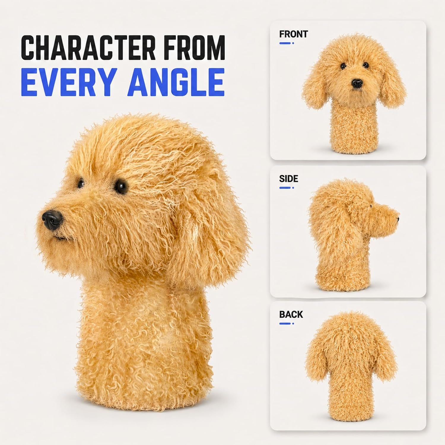 Dog Golf Head Cover, Fits 460CC/450CC/440CC Drivers, Premium Material, Protective, Perfect Golf Gift for Men Women Golfers image 2