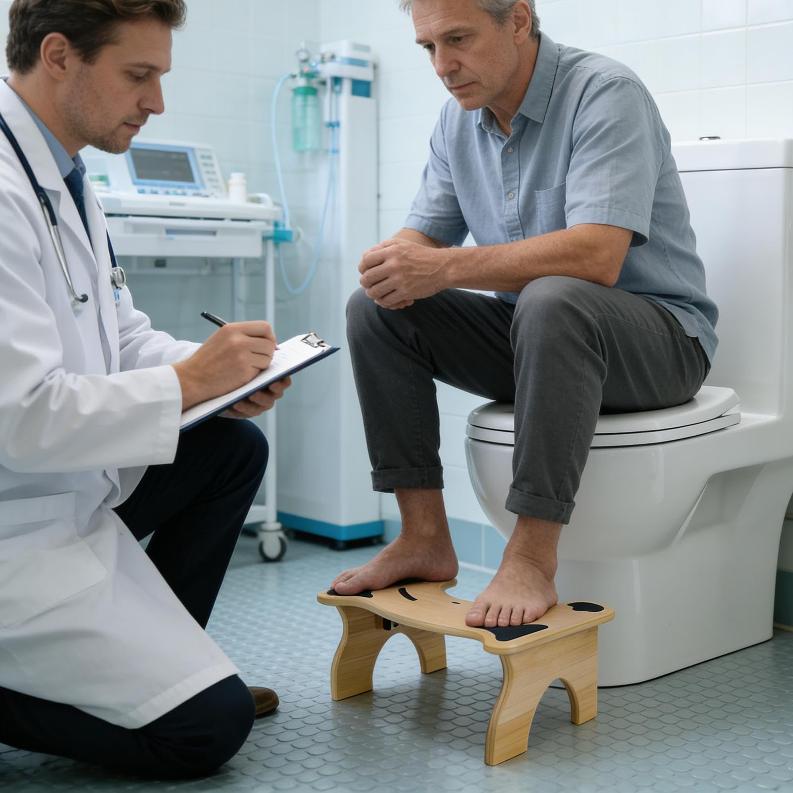 Sgabello Per L'Evacuazione Degli Adulti Pedana Antiscivolo Per La Posizione | Sgabello Da Bagno Portatile In Legno Altezza 18 Cm Per Adulti Bambini Anziani per Doccia Bagno
