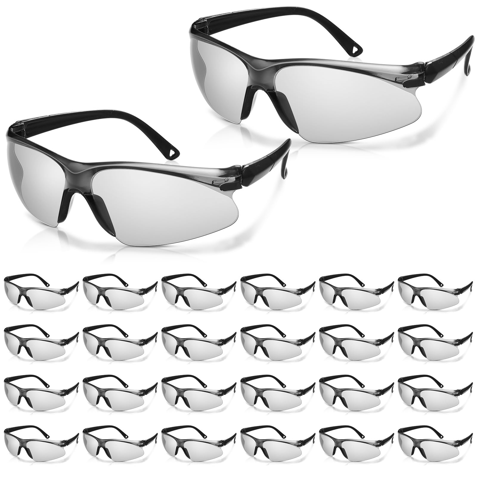 Geiserailie Safety Glasses Bulk Clear Safety Goggles ANSI Z87.1 Scratch Resistant Eye Protection for Work Lab Construction