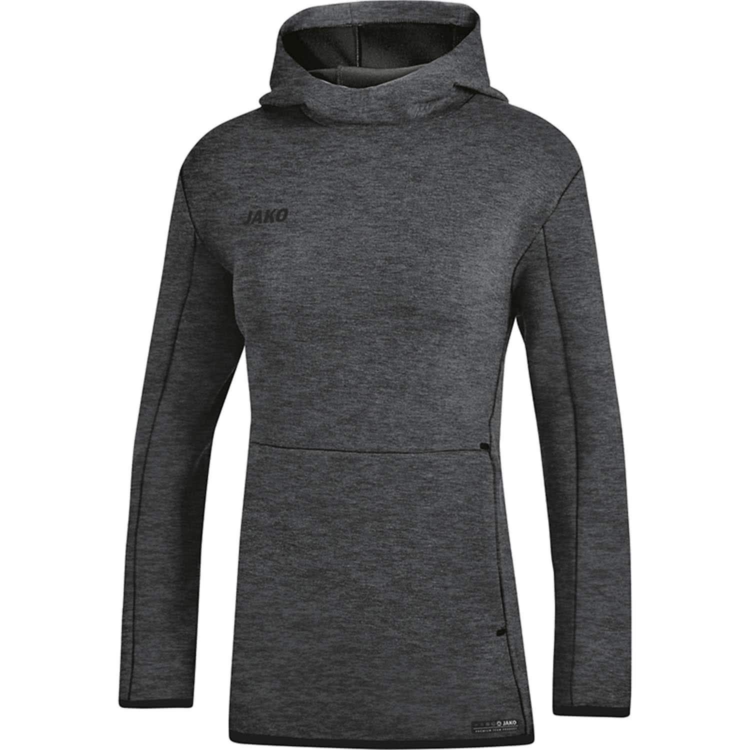 JAKO Men's Premium Basics Hooded Sweatshirt, mens, Hooded sweatshirt, 6729, Anthracite mottled, XL