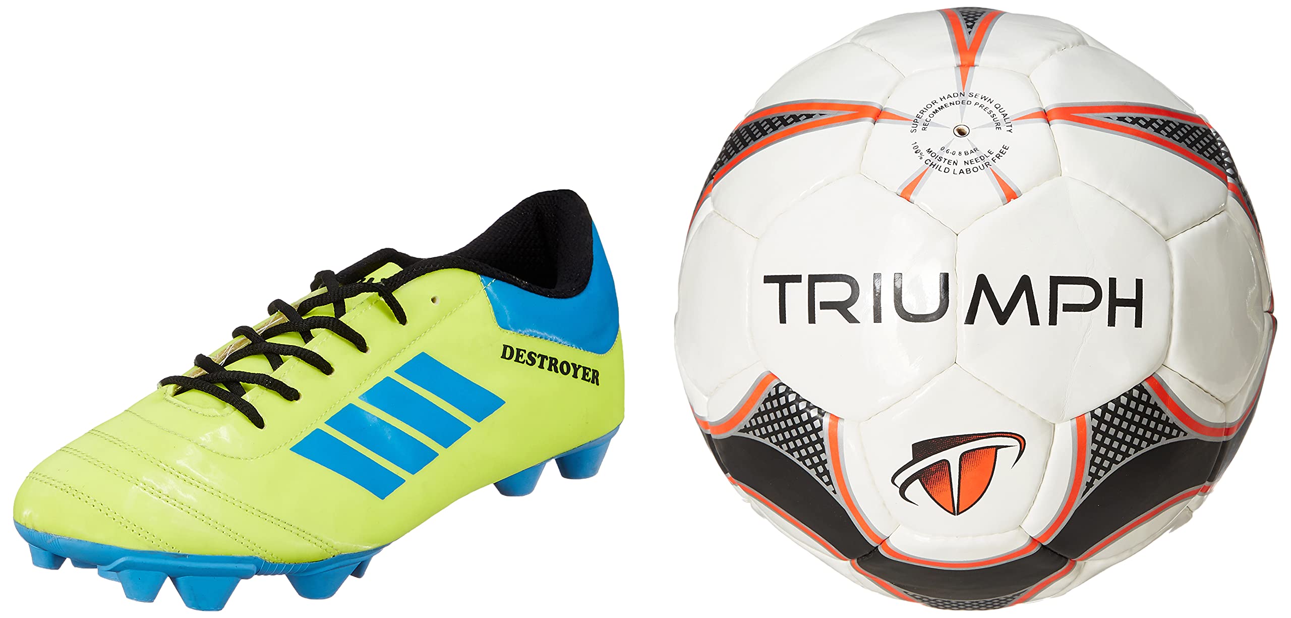 Football Pu M-90 with Gowin Football Shoe Destroyer Cyan Size-10-image-37