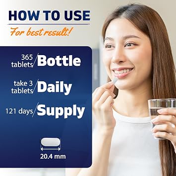 Vitamatic Calcium Magnesium Zinc D3 Boron | 365 Coated Tablets Supplement | Calcium 1200 mg, Magnesium 420mg, Zinc 25mg, Vitamin D3 1000 IU, Boron 1 mg | Non-GMO | Gluten Free | Made in USA-2 Pack
