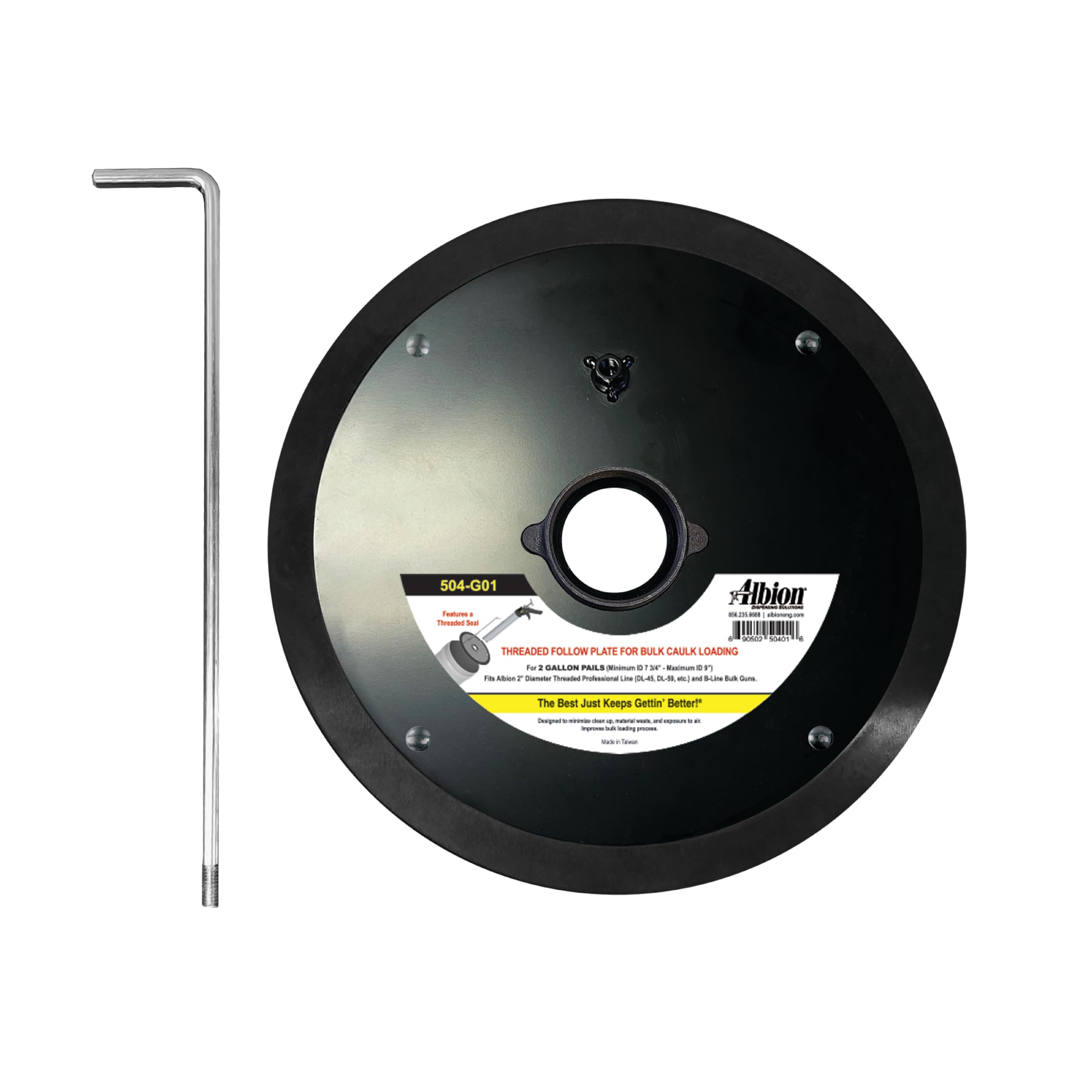 Albion 504-G01 Threaded Follow Plate -1 Albion 504-G01 Threaded Follow Plate -1