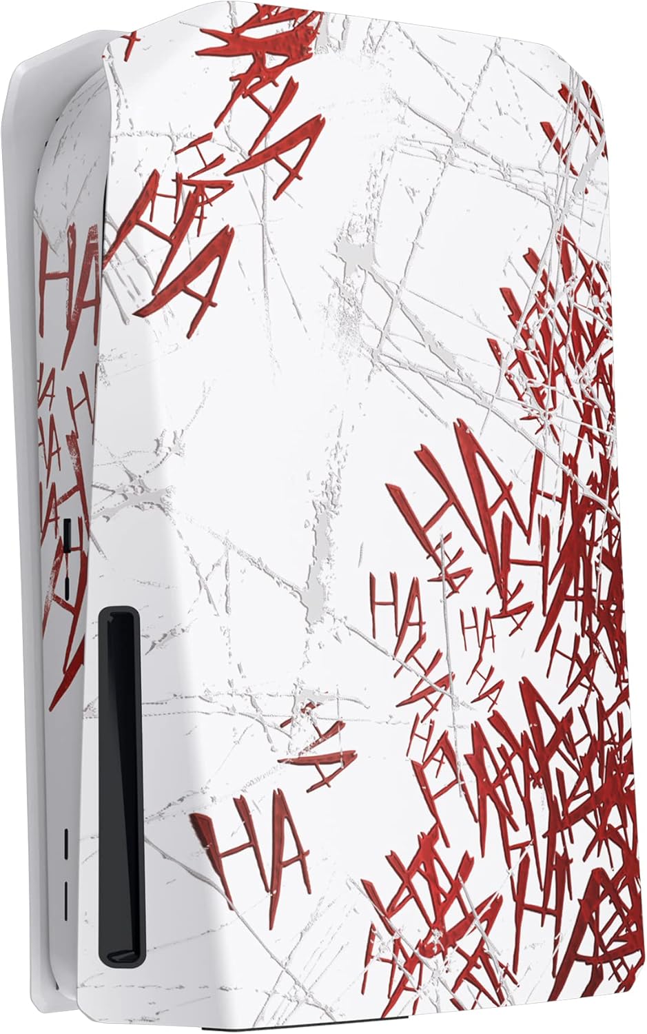 eXtremeRate eXcover Clown Hahaha Top Bottom Cover Compatible with ps5 Console Disc Edition, Replacement Faceplate Backplate Shell Skin Compatible with ps5 Disc Version Console - Image 4