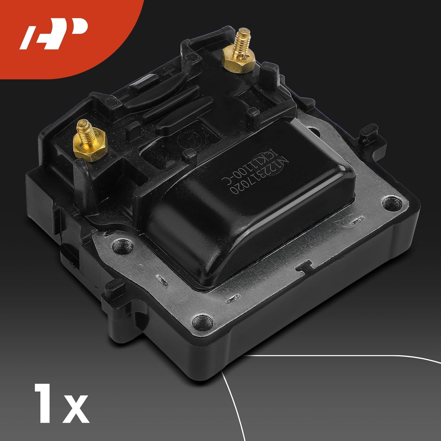 A-Premium 1x Ignition Coil Pack and 4x Iridium Spark Plugs Compatible with Toyota Corolla/Tacoma 1995-1997, 4Runner 1996, Celica 1996-1997, T100 1994-1997 & Geo Prizm 1995-1997, 1.6L 1.8L 2.4L 2.7L