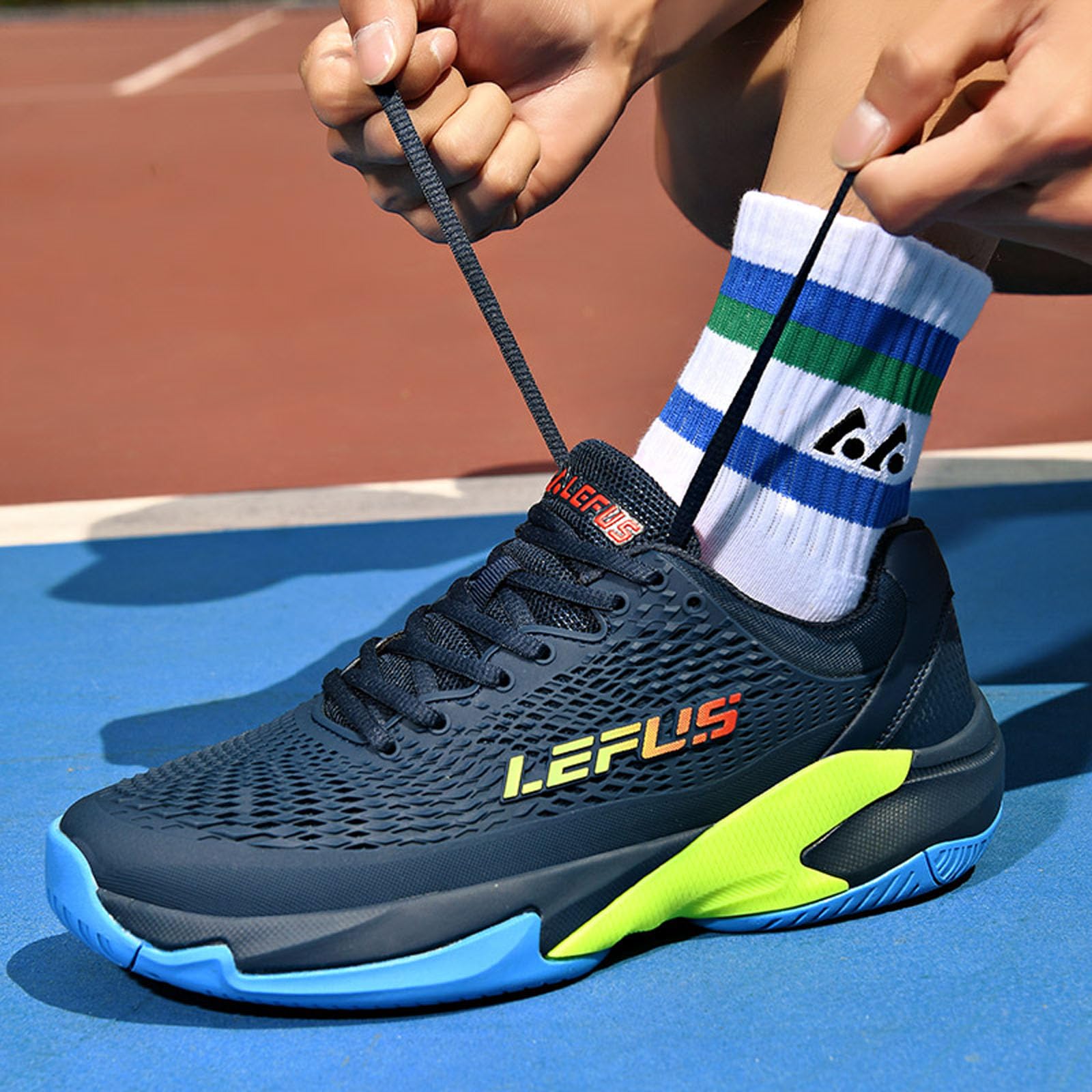 BLBK Zapatillas de Tenis para Hombre, Zapatillas de bádminton,Zapatillas de Squash