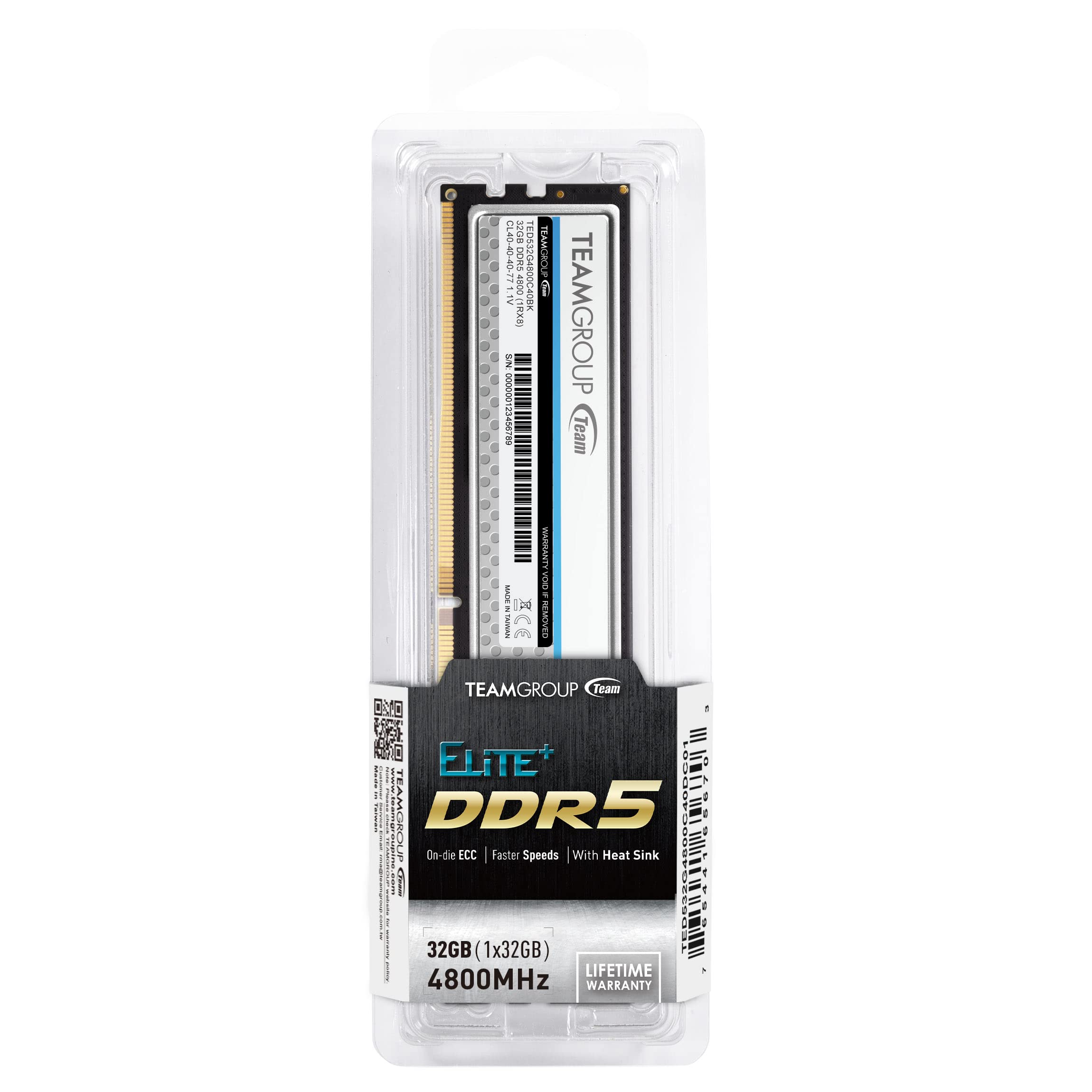 Amazon.com: TEAMGROUP Elite Plus DDR5 32GB 4800MHz PC5-38400 CL40