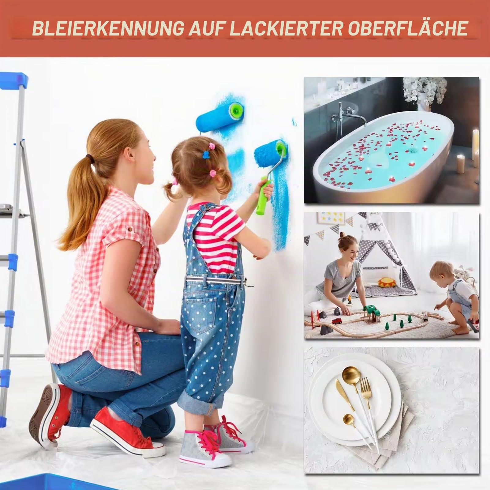 SYFUNLV Blei-Test-Kit mit 60 Zählungen Blei Testtupfer Einweg-Baumwolle Blei Farbe Test Kit zum Testen von Hausfarbe und Metall – einfach zu bedienen, schnelle Testergebnisse in 30 Sekunden