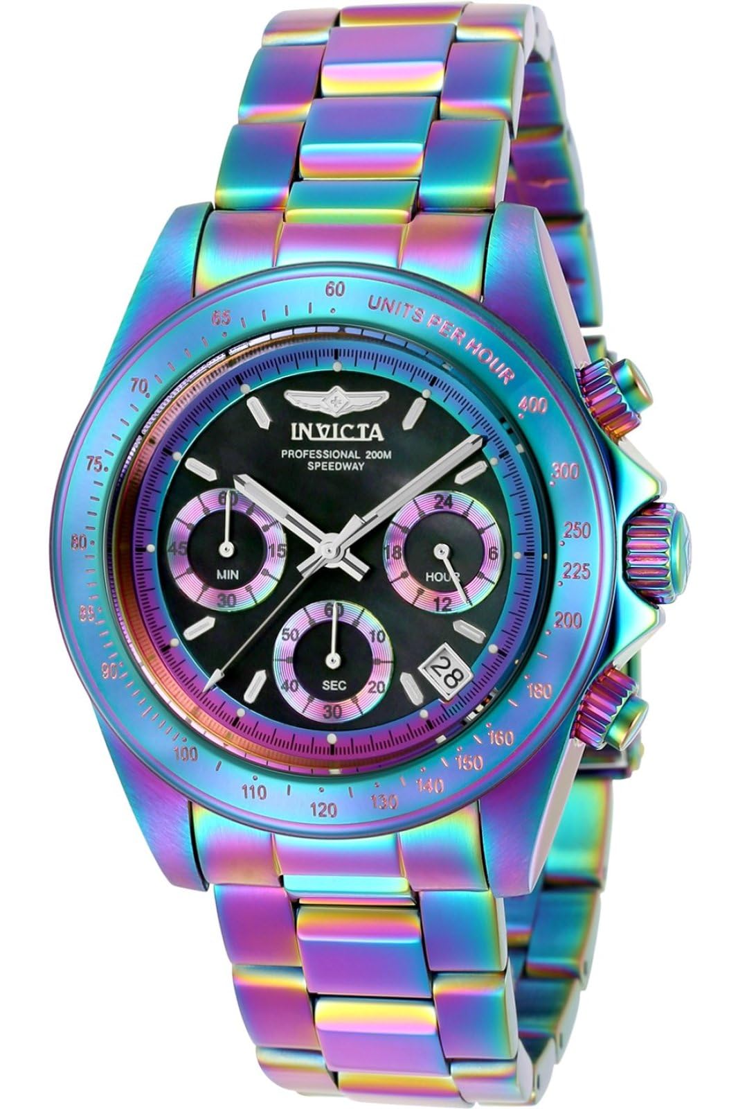 Invicta Men's 23941 Speedway Quartz Chronograph Black Dial Watch