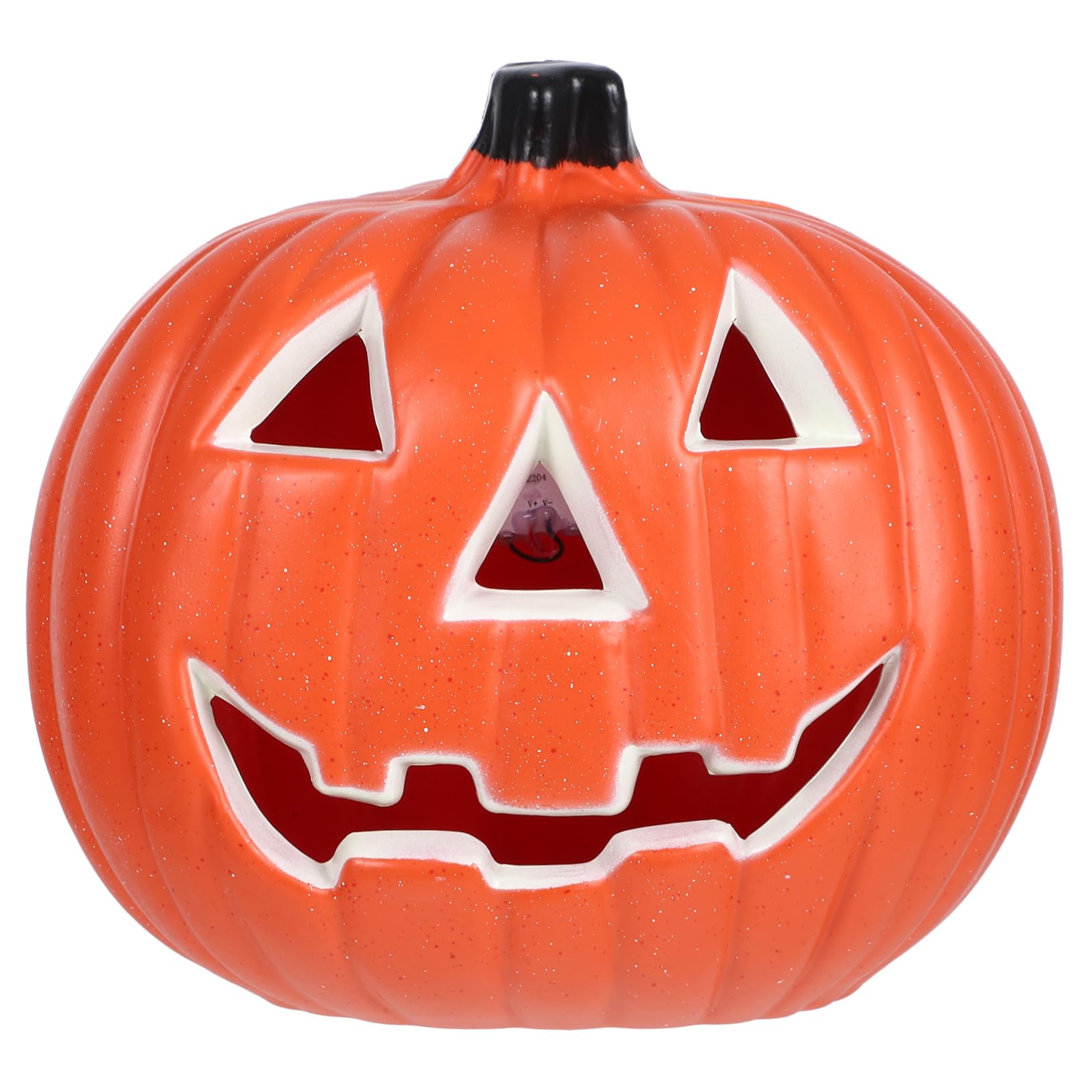 OSALADI 3pcs Hollow Out Jack-o-Lantern Flat Pumpkin Lightshaloween 