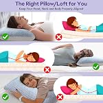Refroidissement de la mémoire Oreillers en mousse Taille Reine 2 Paquet, Mousses pliantes réglables, Oreiller de lit souple et ferme pour dormir avec une housse d'oreiller à glissière hypoallergénique pour le côté, les couches arrière, 20x30In