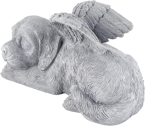 Miniatura 5 de HEEPDD Estatua conmemorativa para mascotas, estatua conmemorativa de perro ángel para mascotas, estatua de tributo para el hogar, jardín al aire