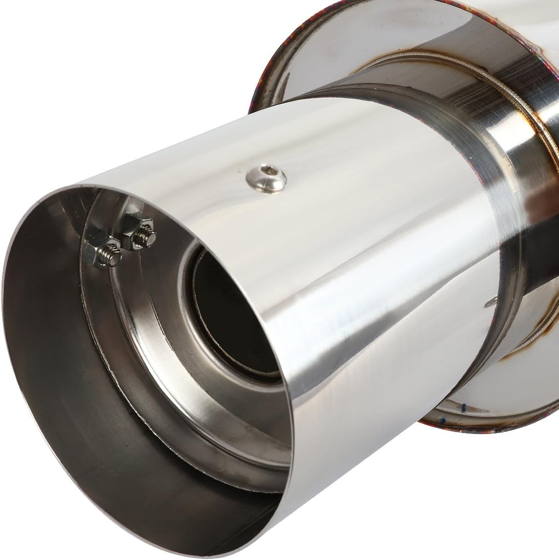 DNA MOTORING CBE-HC06SI Stainless Steel Cat Back Exhaust System [Compatible with 06-11 Honda Civic si FG2 COUPE]
