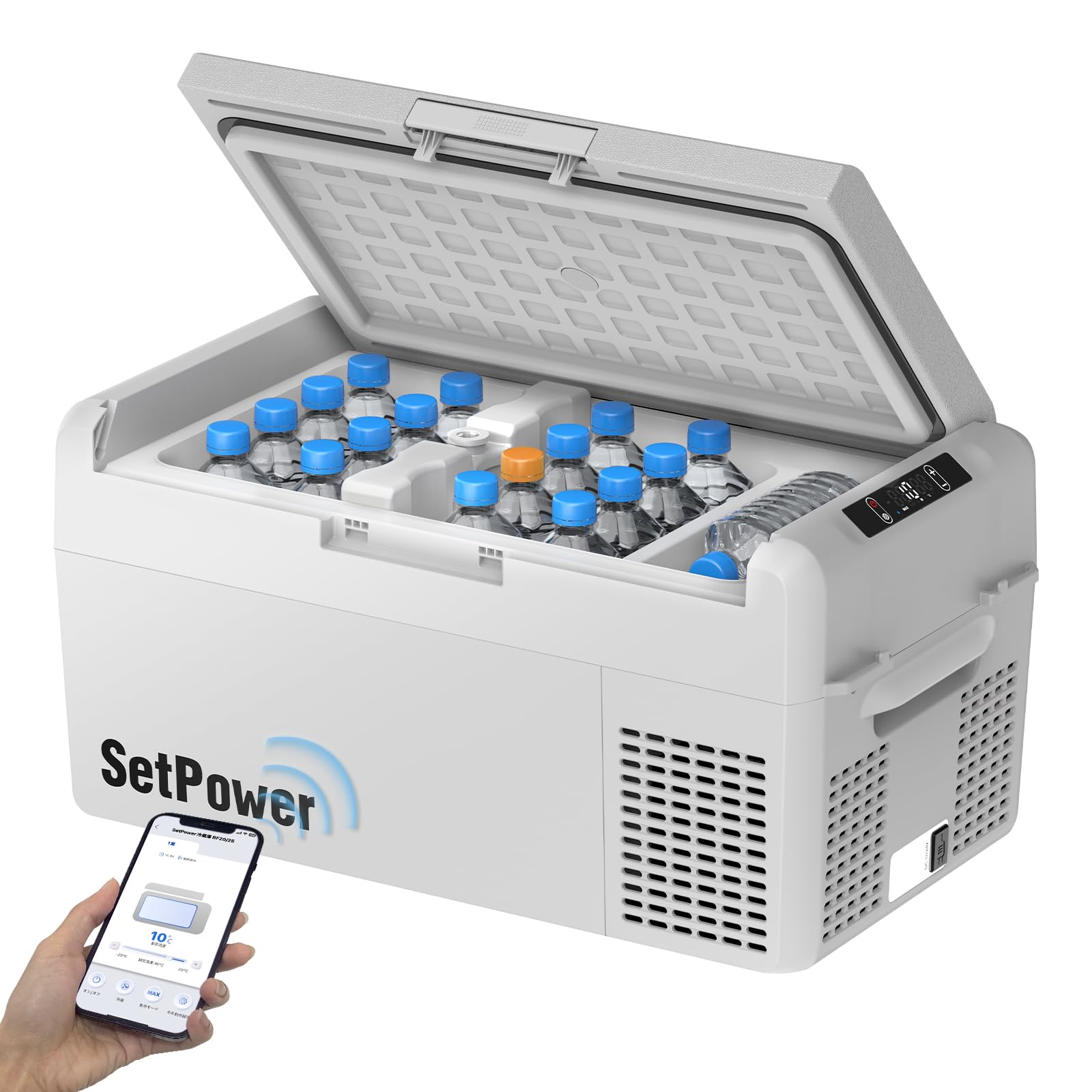 Amazon.co.jp: Setpower RF20 ポータブル冷蔵庫 20L 車載冷蔵庫-20