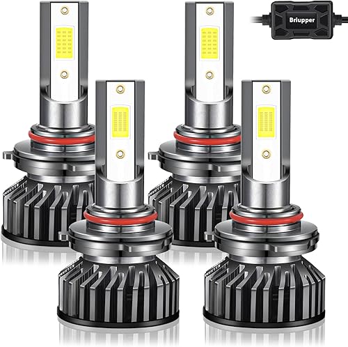 BRIUPPER Combo de bombillas LED compatibles con Honda Accord (1995-2012), bombillas LED de repuesto halógenas, 9005HB3 de haz alto 9006HB4 de haz