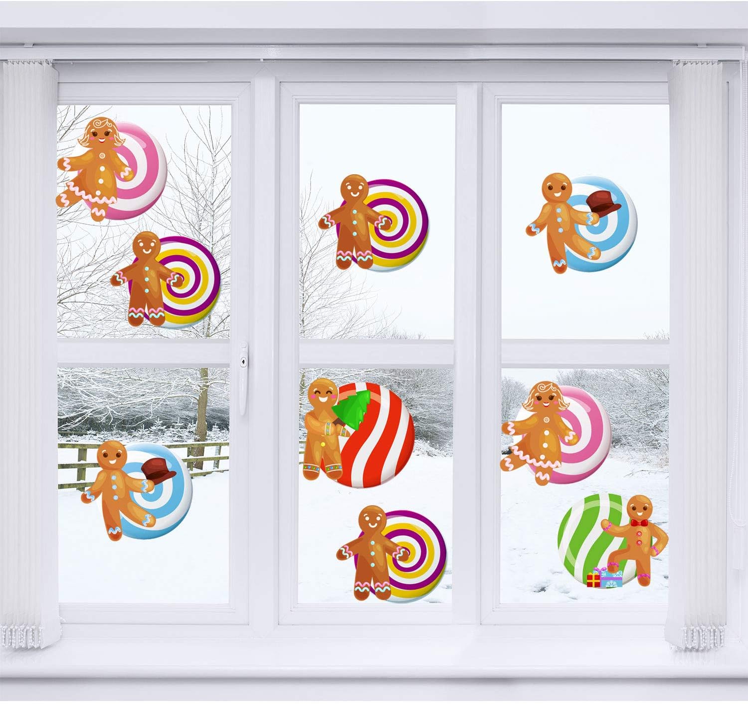 Uр Tо 50% оƒƒ 40 Pieces Peppermint Land Gingerbread Candies Cut-Outs Classroom Decoration Candy Cardboard Cut-Outs with Glue Point Dot for Winter Bulletin Board Classroom School Christmas Party, 5.9 x 5.9 Inch Amаzіng 🔥 40 Pieces Peppermint Land Gingerbread Candies Cut-Outs Classroom Decoration Candy Cardboard Cut-Outs with Glue Point Dot for Winter Bulletin Board Classroom School Christmas Party, 5.9 x 5.9 Inch