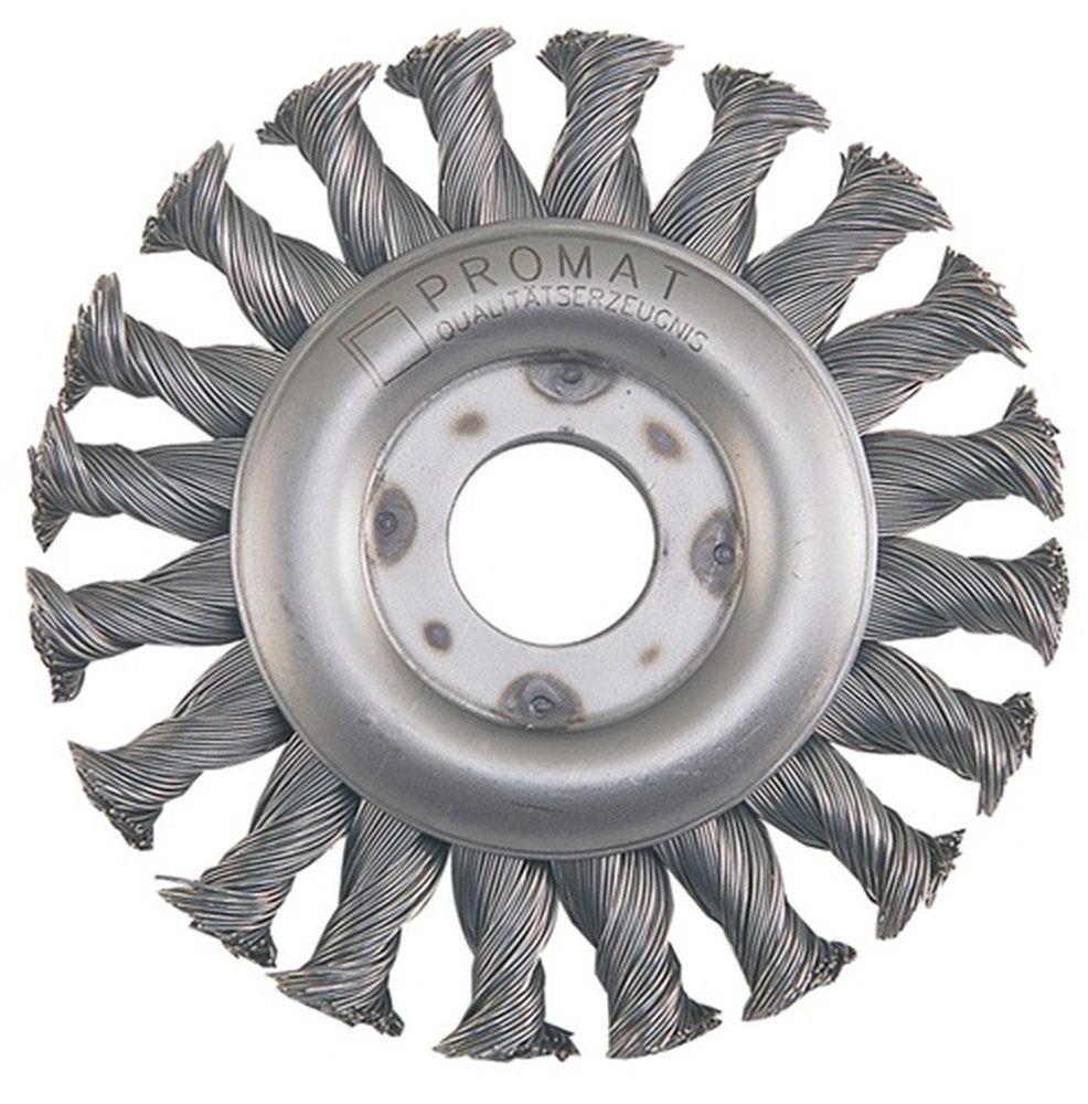 CEPILLO CIRCULAR DIÁM. 178 MM ALAMBRE ACERO INOXIDABLE 13 MM