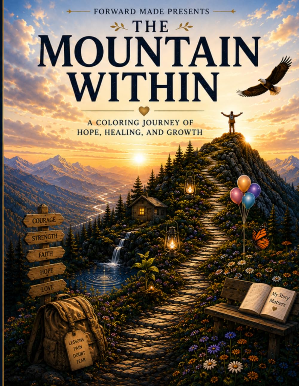 The Mountain Within: A Coloring Journey of Hope, Healing, and Growth