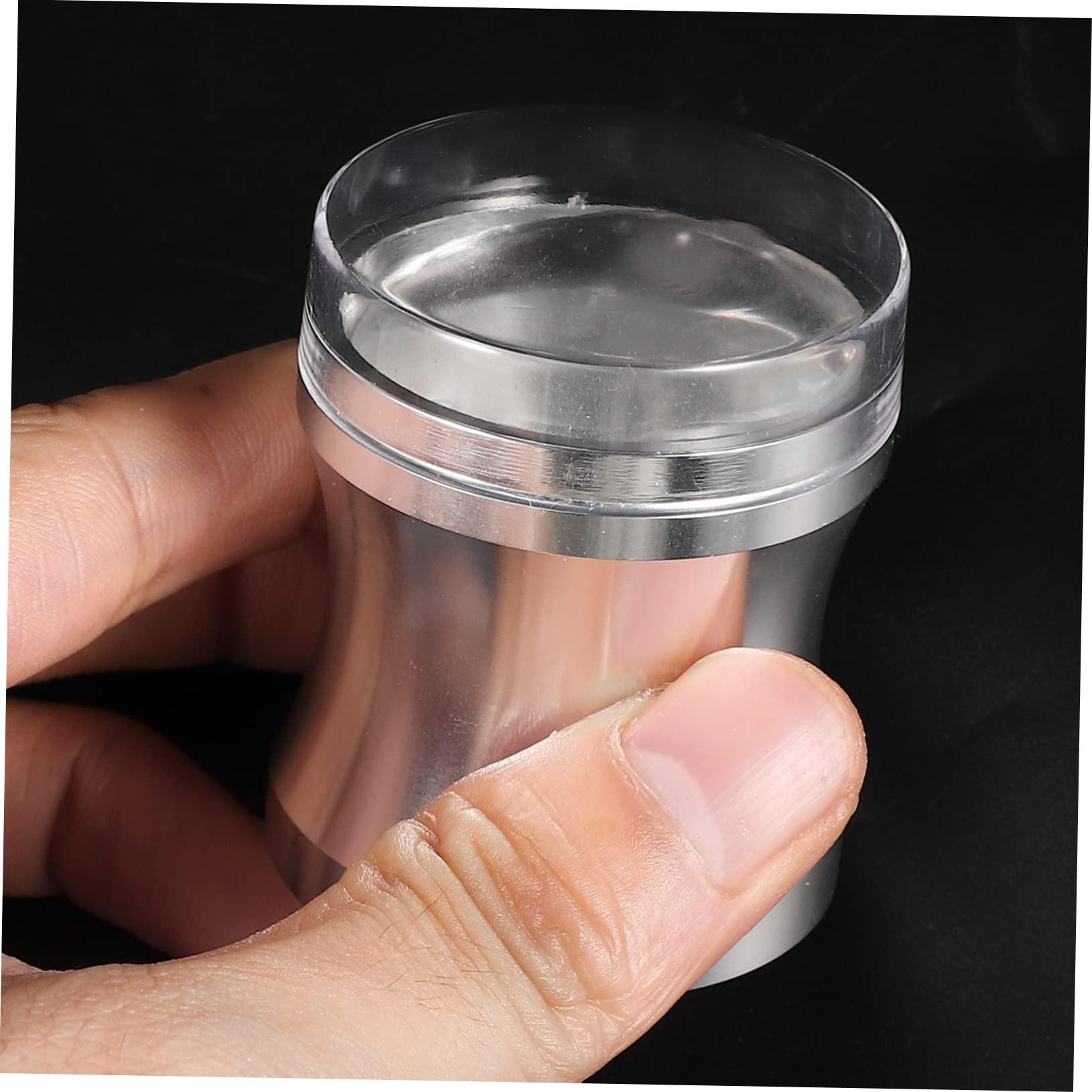 Healeved 4juegos Kit De Estampado De Uñas De Silicona Sello Transparente y Rascador Herramientas De Manicura Para Decoración De Uñas y Diseño Personalizado