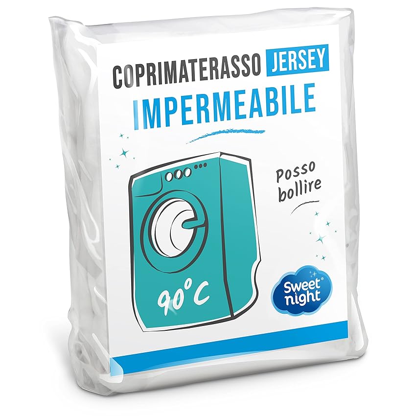 Immagine del prodotto Sweet Night Coprimaterasso singolo 90x200 cm | Lenzuolo impermeabile e microtraspirante | Morbido e silenzioso | Lavabile a 90°C