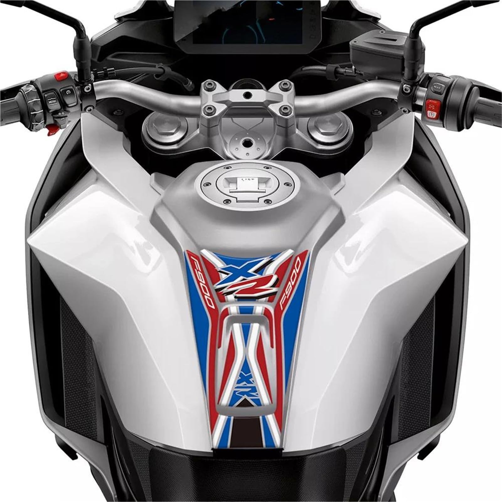 Tank Pad Adesivi Per Serbatoio Carburante Laterali Per BMW F900XR F 900 XR 2020-2025, Kit Di Adesivi In Gel Per Protezione Serbatoio Adesivo Serbatoio(BLU)